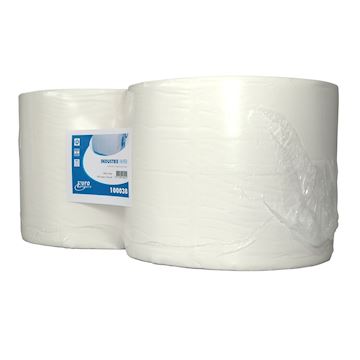 Industriepapier 2-laags cellulose 24cm x 380 mtr. (2 rollen)