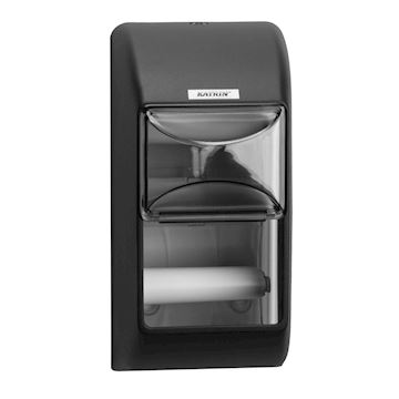 Toiletpapierdispenser Katrin - zwart (geschikt voor 2rollen)