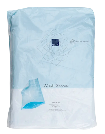 Washandjes Abena molton met PE (50 stuks)