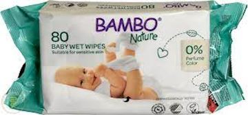 Billendoekjes Bambo Nature Bio (80 stuks)