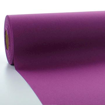 Tafelloper Airlaid 40 cm x 24 meter - aubergine