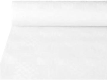 Tafellaken Damast 120 cm x 50 meter - wit
