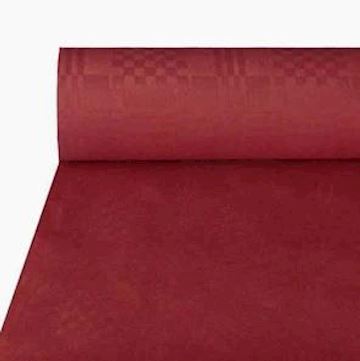 Tafellaken Damast 120 cm x 50 meter - bordeaux