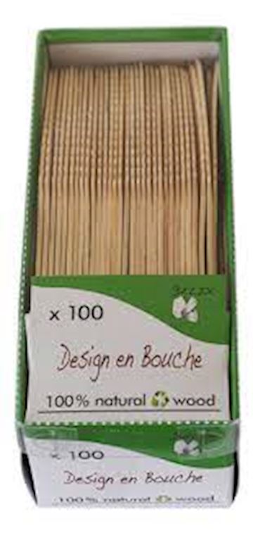 Houten mes Belix 16 cm (100 stuks)