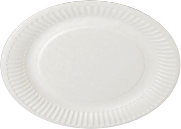 Papieren bord Abena rond 18 cm (pak à 100 stuks)