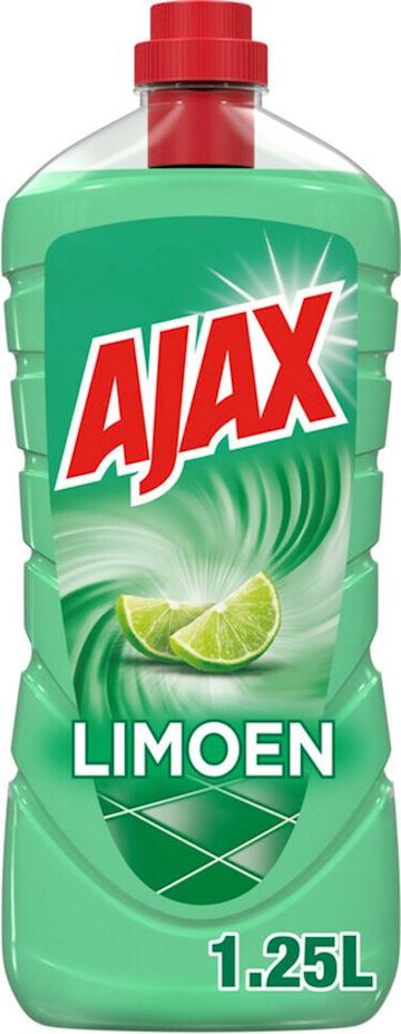 Allesreiniger Ajax met limoen geur (fles à 1,25 liter)