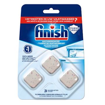Vaatwasmachine reiniger tabs Finish (pak à  3 stuks)