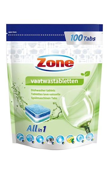 Vaatwastabletten all-in-one Zone (pak à 100 stuks)
