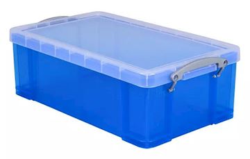 Opbergbox Really Useful 12 liter 465x270x150mm transp/blauw