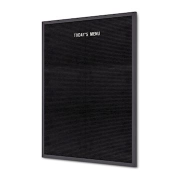 Letterbord  IEZZY 60 x 80 cm - zwart met zwarte lijst