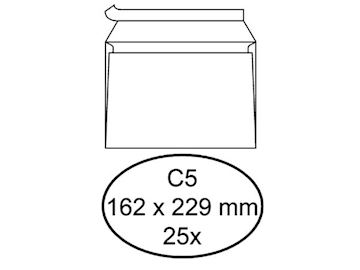 Envelop Quantore bank C5 162x229mm zelfklevend wit (25st)