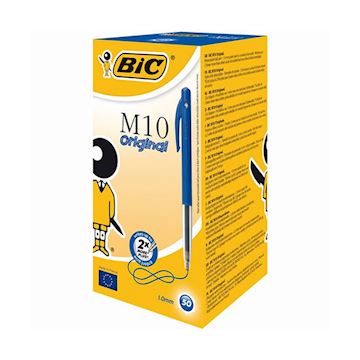 Balpen Bic M10 Medium - blauw (pak à 50 stuks)