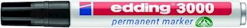 Viltstift Edding 3000 rond 1.5-3mm - zwart (1 stuks)
