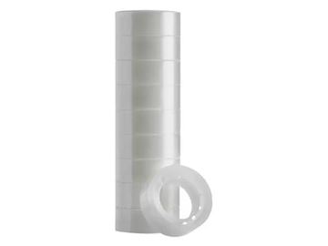 Plakband Quantore 15mm x 10m - transparant (pak à 10 rollen)