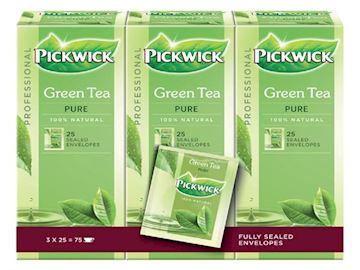 Thee Pickwick Fair Trade Green Pure (3x25 zakjes à 1,5 gram)