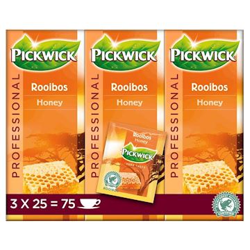 Thee Pickwick Rooibos Honing (3 x 25 zakjes à 1,5 gram)