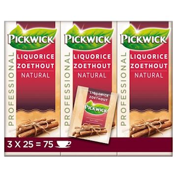 Thee Pickwick Zoethout (3 x 25 zakjes à 2 gram)