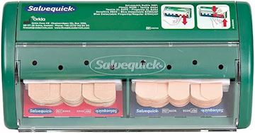 Pleisterdispenser Salvequick met inhoud