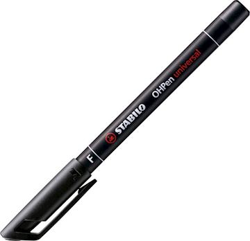 Viltstift Stabilo OHPen 842/46 universal F  - zwart (1 stuk)