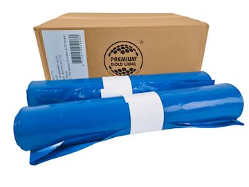 Afvalzak LDPE T70 80 x 110cm - blauw 10 rollen à  20 stuks