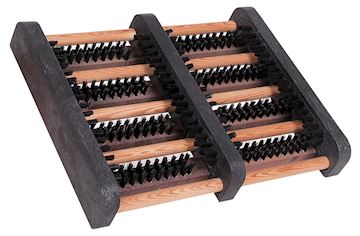 Schoenveger/schraper met rubberen antislip onderkant