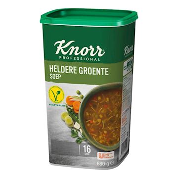 Heldere groentesoep poeder Knorr (bus à 880 gram)