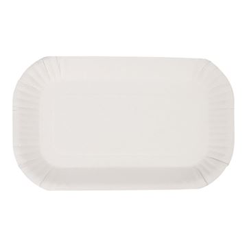 Kartonnen bakje FSC 15 x 23 x 2 cm - wit  (pak à 100 stuks)