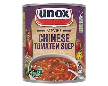 Stevige chinese tomatensoep Unox (6 blikken à 800 ml)