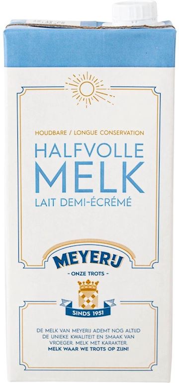 Houdbare halfvolle melk Meyerij  (pak à 1 liter)