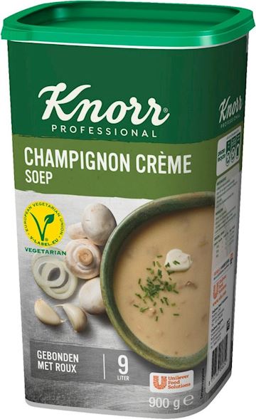 Champignon crèmesoep poeder Knorr (bus à 900 gram)