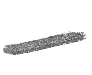 Klamvochtige mop Vikan Damp43 klittenband - grijs - 120cm
