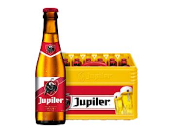Belgisch pils Jupiler  (krat 24 flesjes à 25cl)