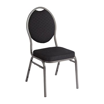 Stapelstoel Bolero - zwart (4 stuks)