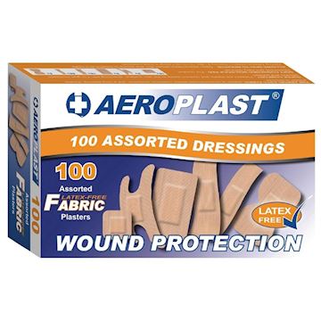 Latexvrije pleisters Aeroplast (assorti doos à 100 stuks)