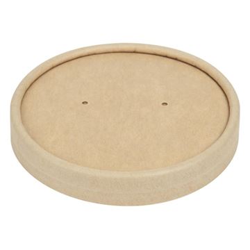Deksel soepkom (kraft) Colpac recyclebaar 225ml (500 stuks)