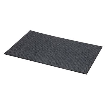 Deurmat klein Jantex 60 x 90 cm - antraciet/zwart