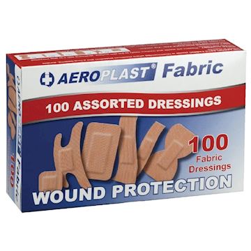 Stoffen pleisters Aeroplast Fabric (assorti 100 stuks)