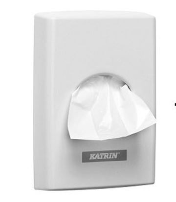 Dispenser (kunststof) Katrin voor hygiënische zakjes - wit