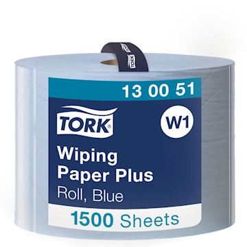Poetspapier Tork Advanced Wiper 420 2-Laags W1 - blauw