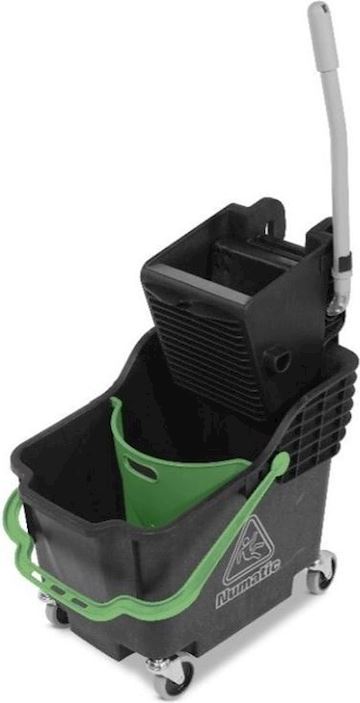 Mopwagen Numatic Hi-Bak HB1812 inclusief pers - zwart/groen
