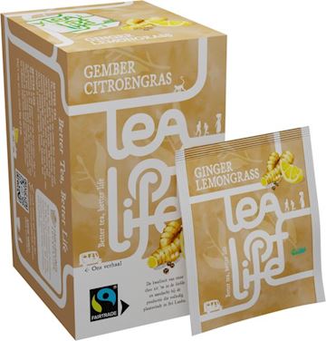 Tea of Life Ginger & lemongrass (100 zakjes à 1.25 gram)
