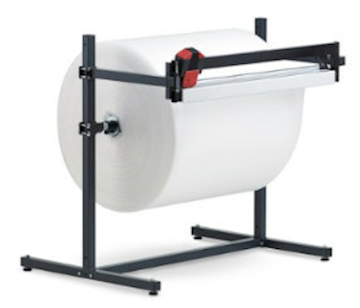 Luchtkussenfoliedispenser horizontaal t.b.v. max breedte 100