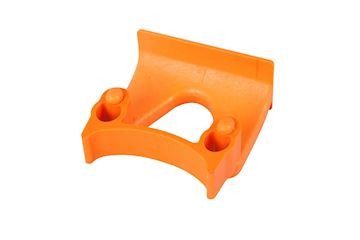 Single steelklem FBK voor muurhouder Ø22-32mm - oranje