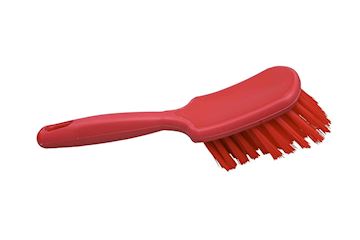 Handborstel (hard) FBK met handgreep - rood