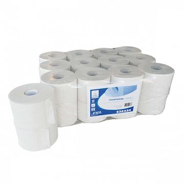 Toiletpapier Compact (zonder dop) 2-laags recycled - wit
