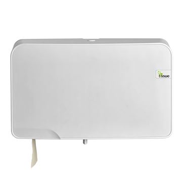 E-Tissue Toiletroldispenser Mini Duo Jumbo - wit