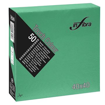 Servetten Infibra 2-laags 40 x 40 cm 1/4-vouw - groen (50)