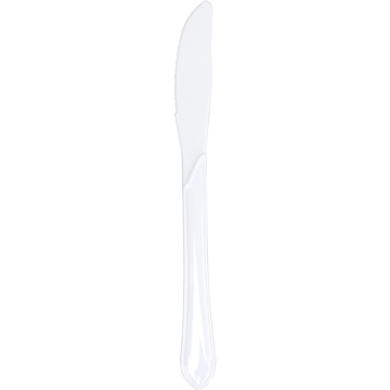 Mes herbruikbaar (PS) Depa® 16,5cm - wit (100 stuks)