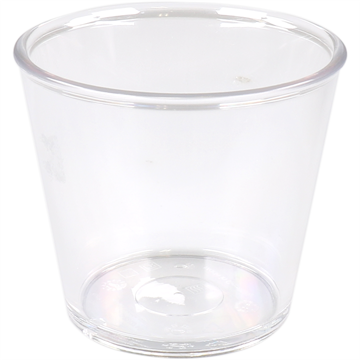 Beker herbruikbaar Ornamin 250 ml - glashelder (10 stuks)
