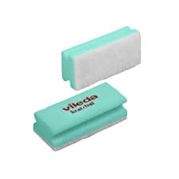 Spons Vileda Glitzi non scratch - groen/wit (pak 10 stuks)
